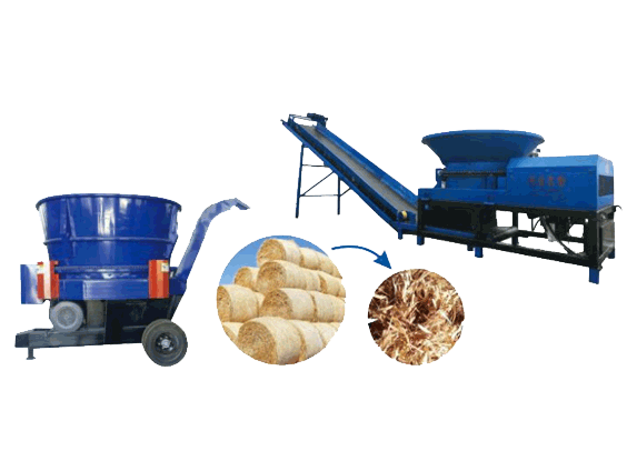 Straw pulverizer